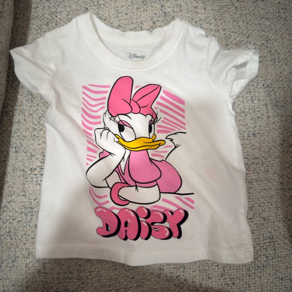 Disney Daisy Duck Pink and White Tee